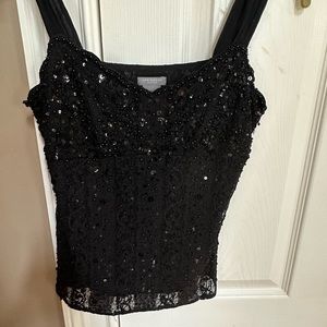 black dressy tank